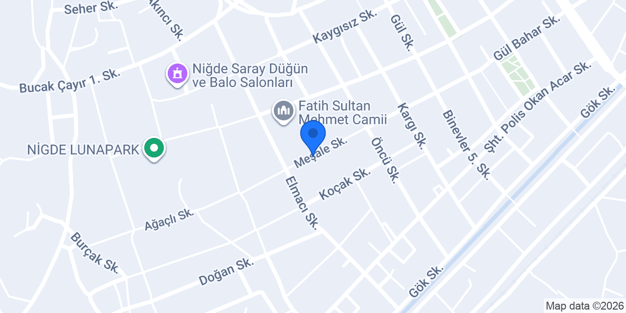 Niğde Taksi konumu
