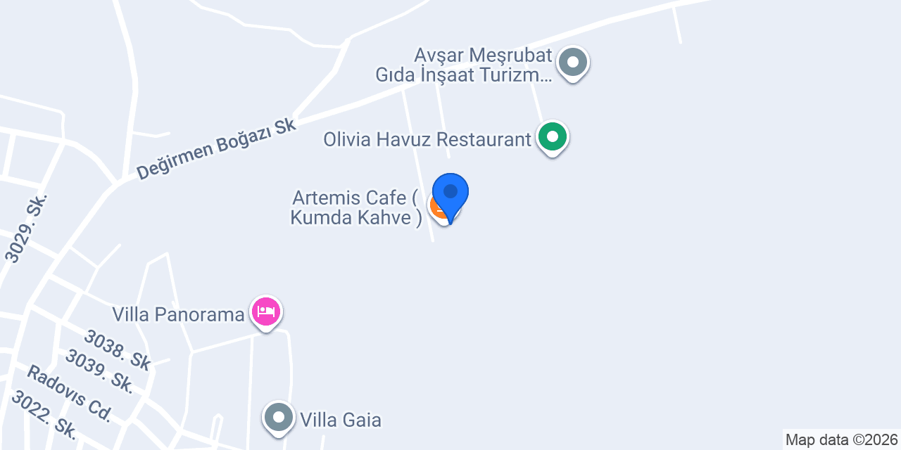 Artemis Cafe ( Kumda Kahve ) konumu