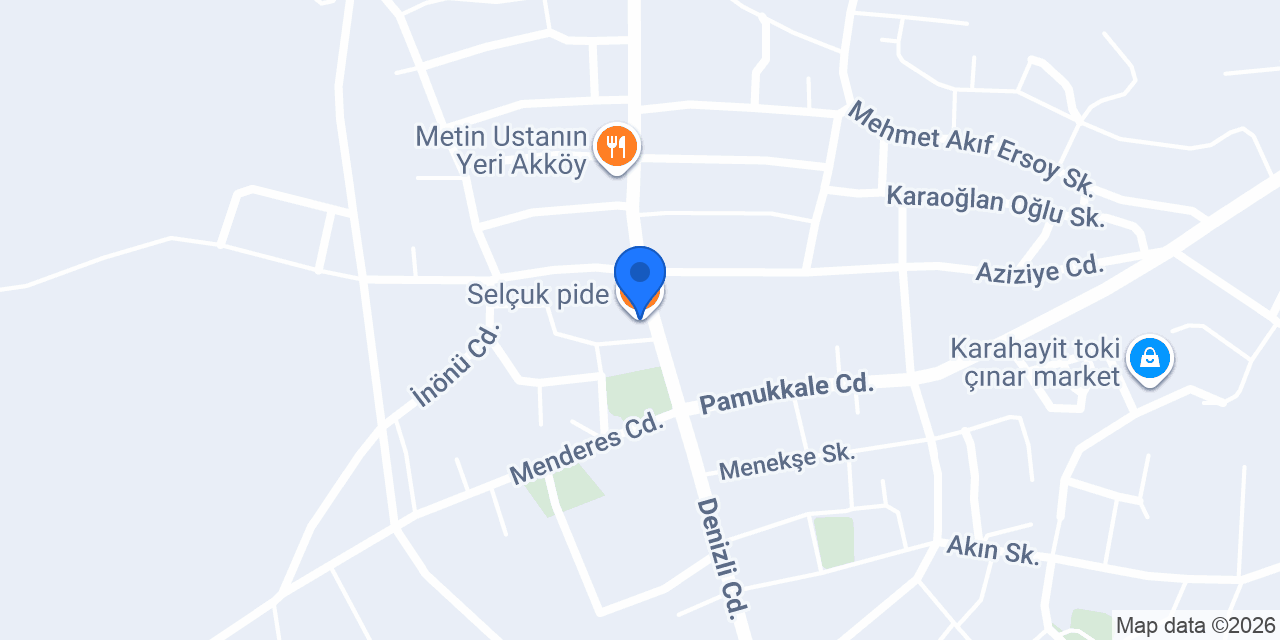 Selçuk pide konumu