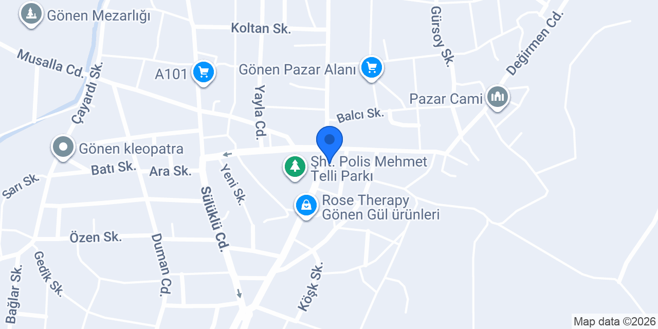 Gönen Belediyesi konumu