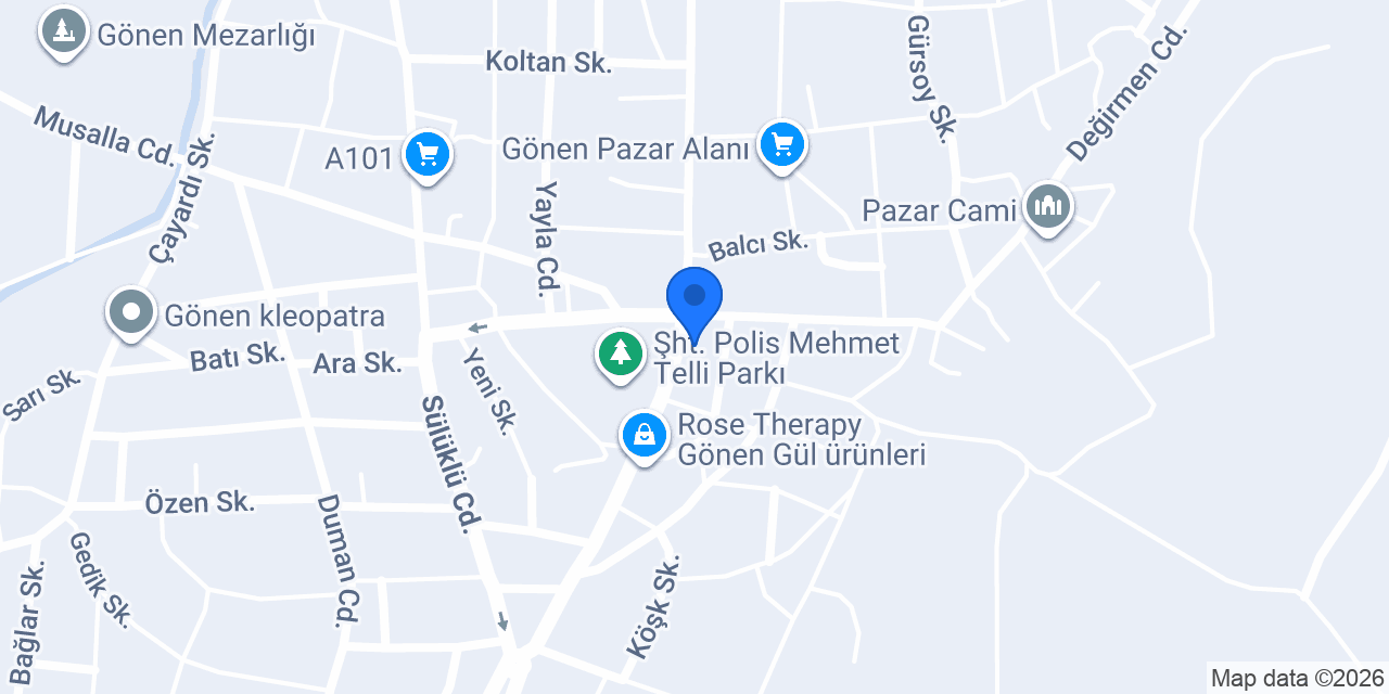 GÖNTAR Gönen Tarım konumu