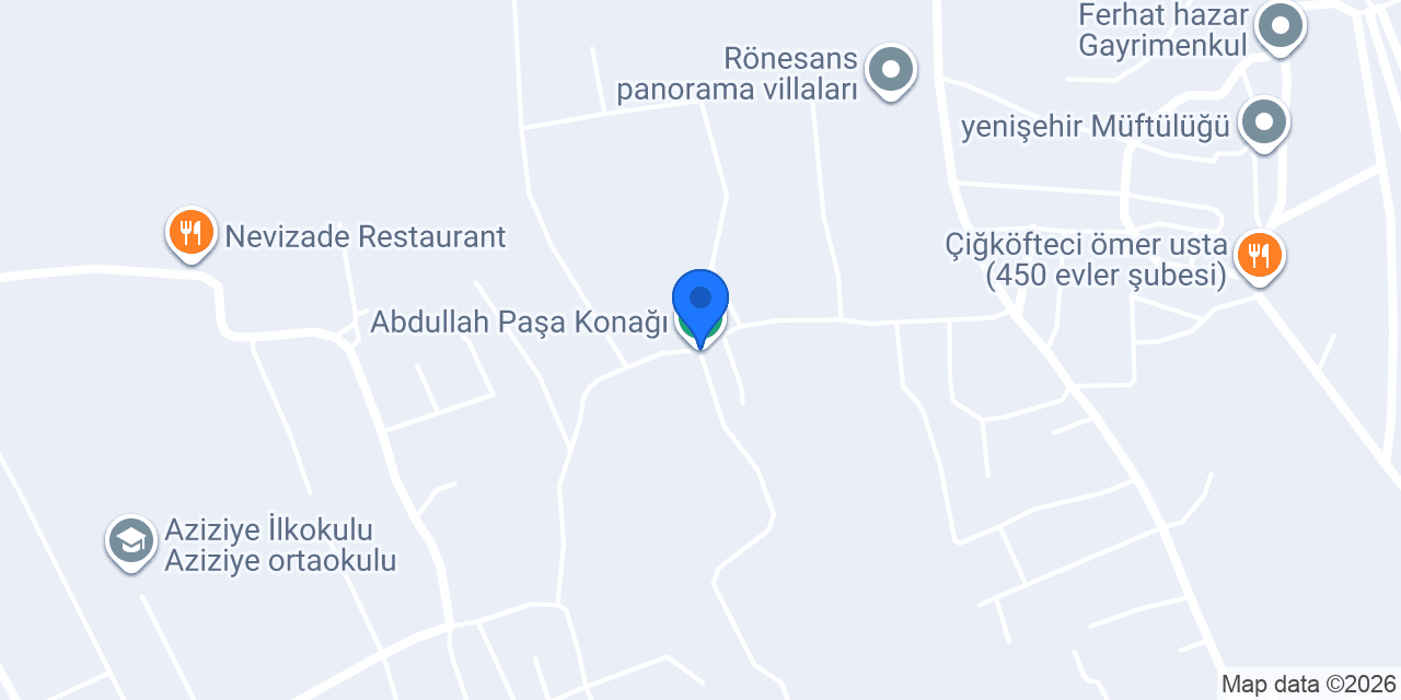 Abdullah Paşa Konağı konumu