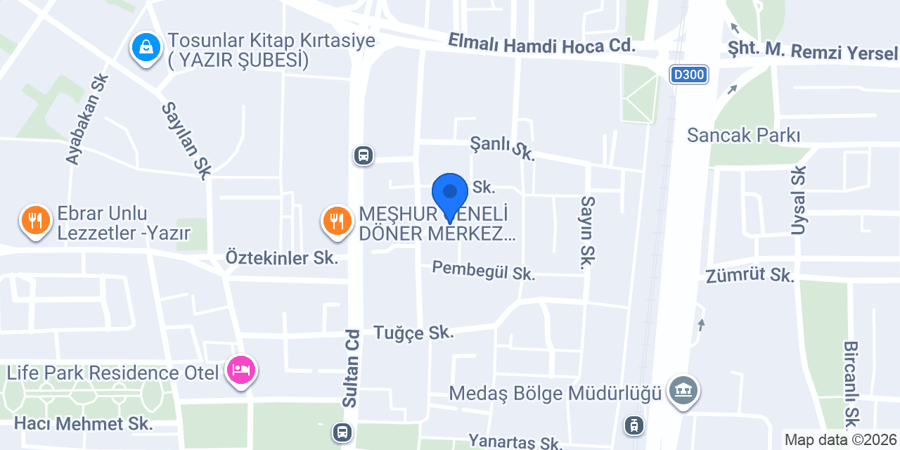 Çetin Bayan Terzisi konumu