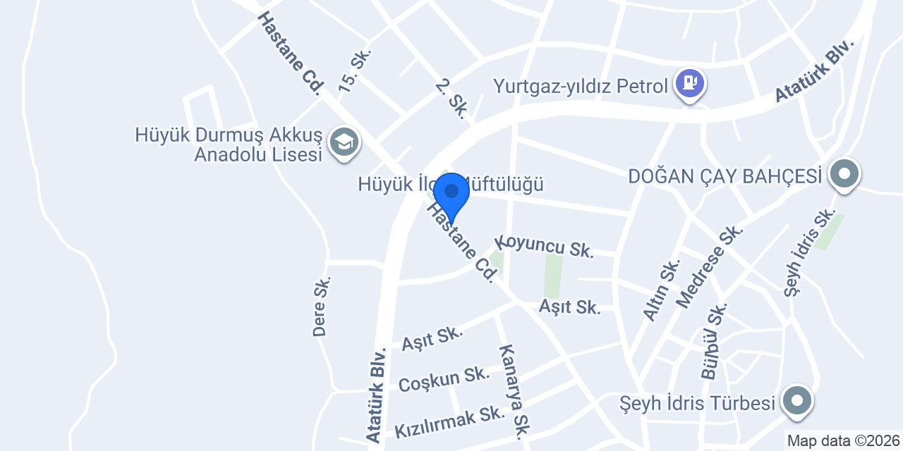 Hüyük Müftülüğü konumu
