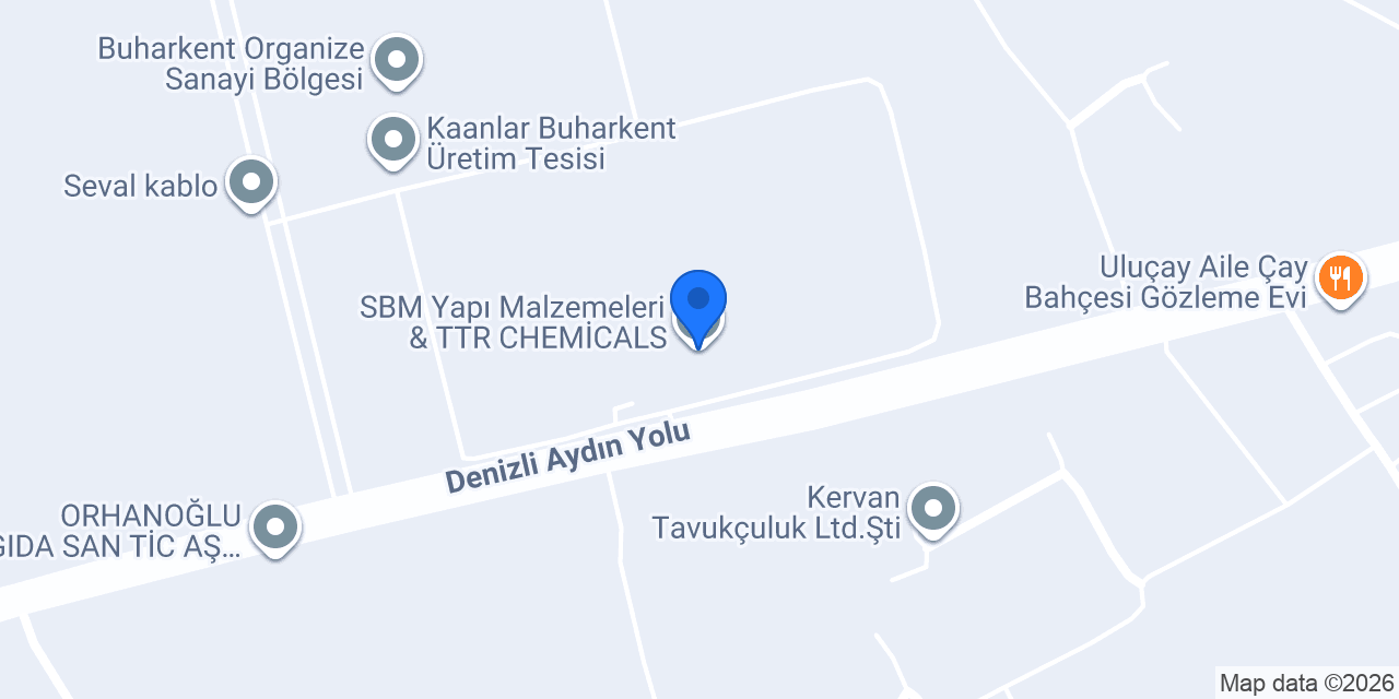 SBM Yapı Malzemeleri & TTR CHEMİCALS konumu
