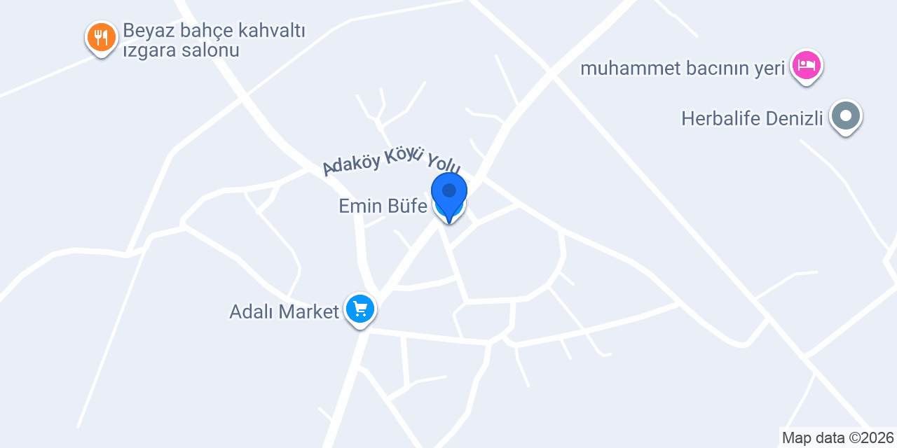 Emin Büfe konumu