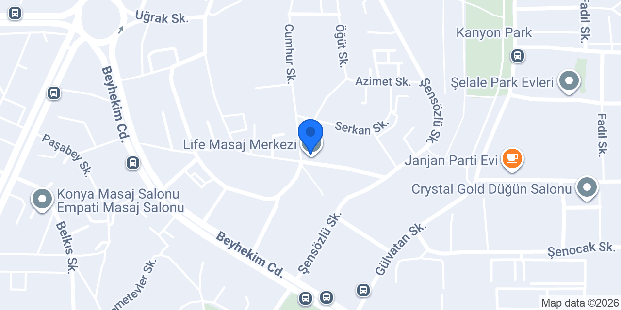 Life Masaj Merkezi konumu