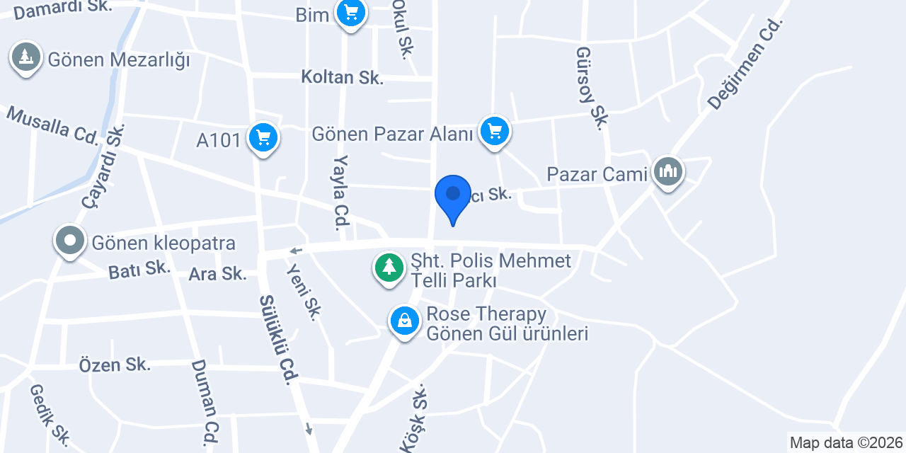 ISPARTA GÖNEN PEKTAŞ KIZ APARTI konumu
