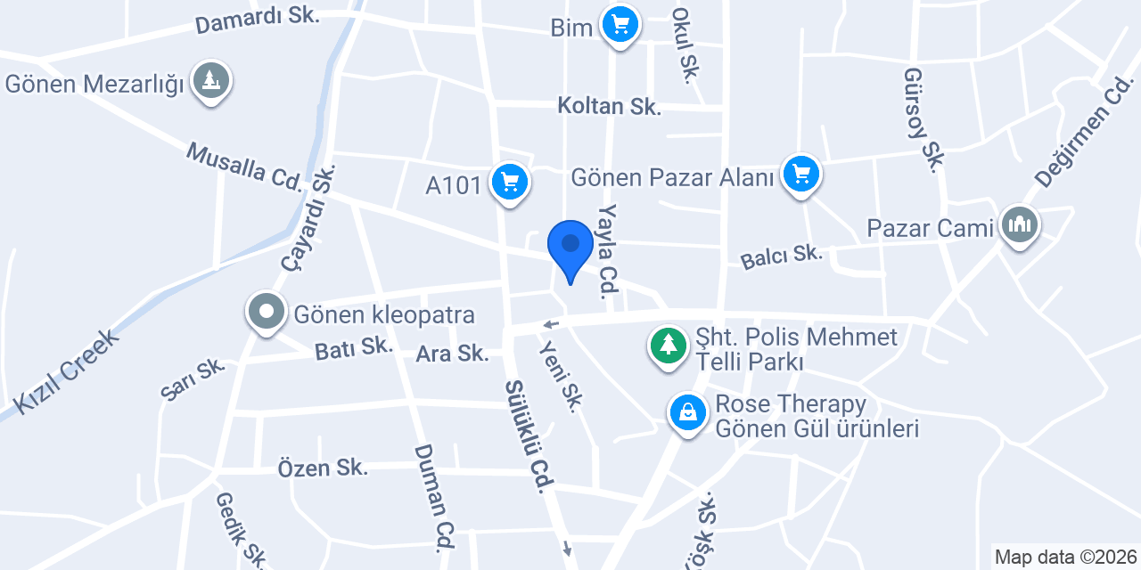 Günaç Veteriner Kliniği konumu