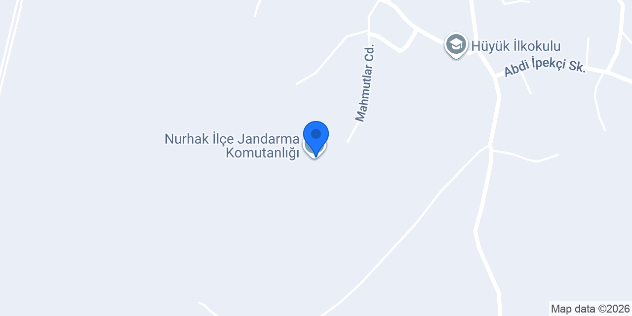 Nurhak Jandarma Karakolu konumu