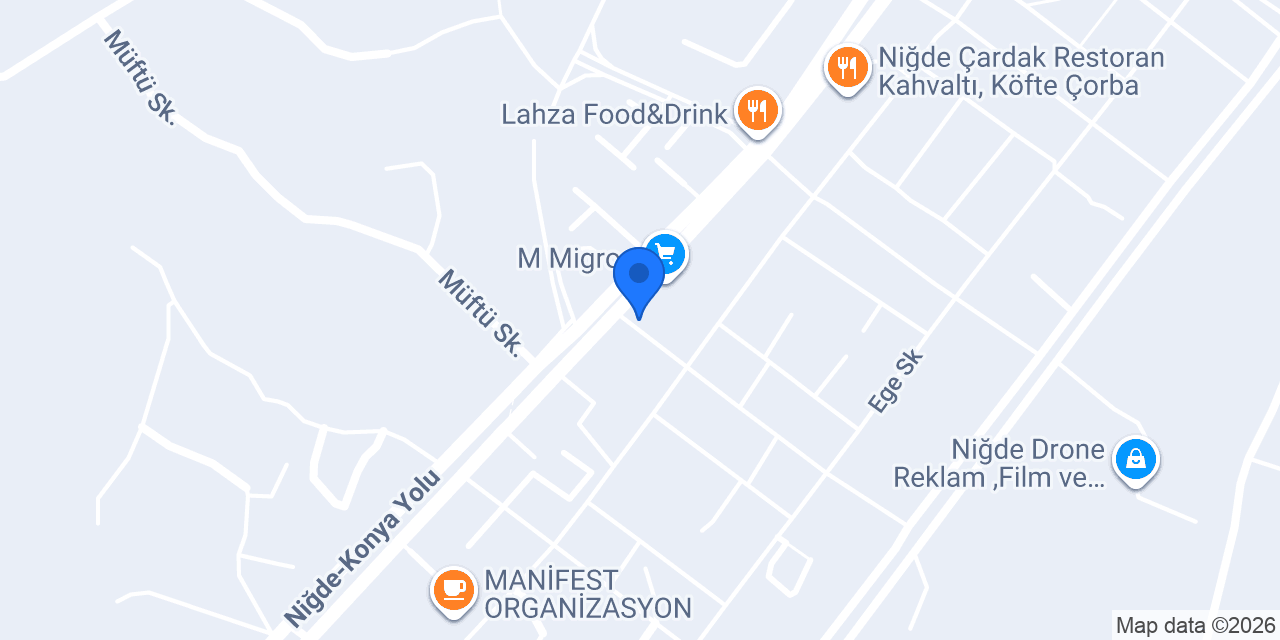 Niğde Taksi Levent konumu