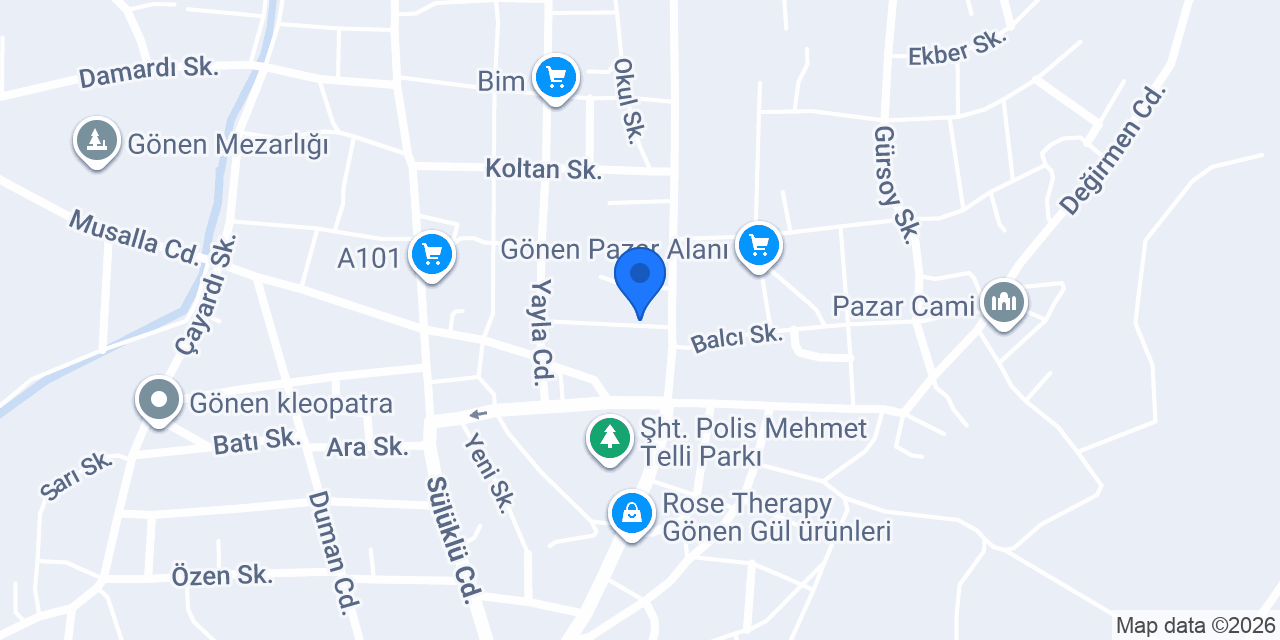 Gönen Aile Sağlık Mer. konumu