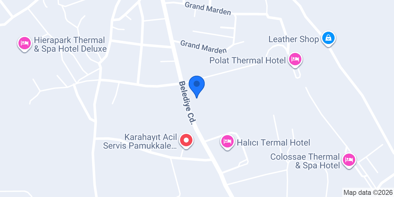PAMUKKALE KAYA TERMAL SPA HOTEL konumu