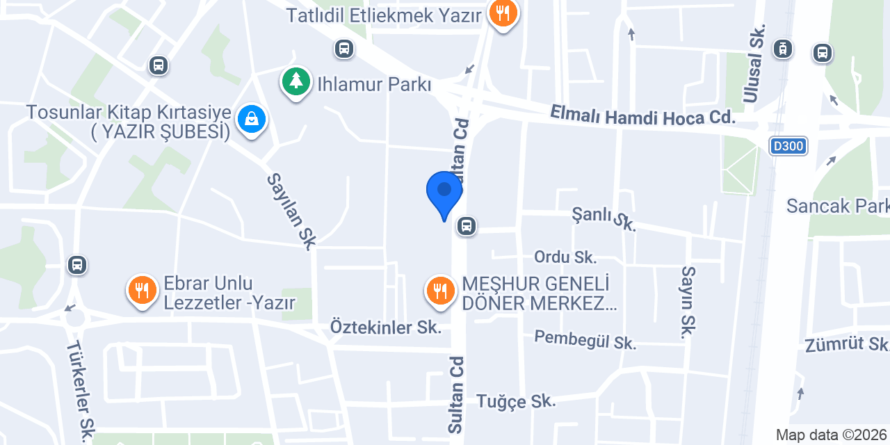Toros Döner konumu