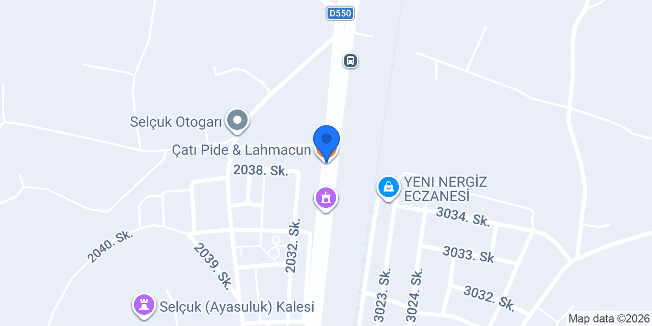 Çatı Pide & Lahmacun konumu