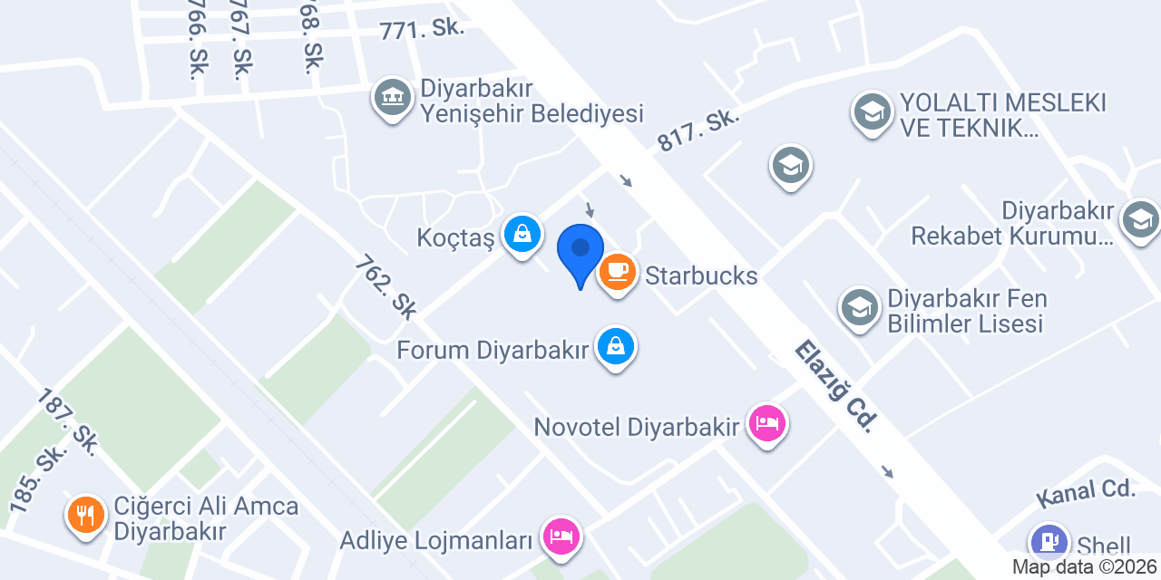 Forum Diyarbakır Lezzet konumu