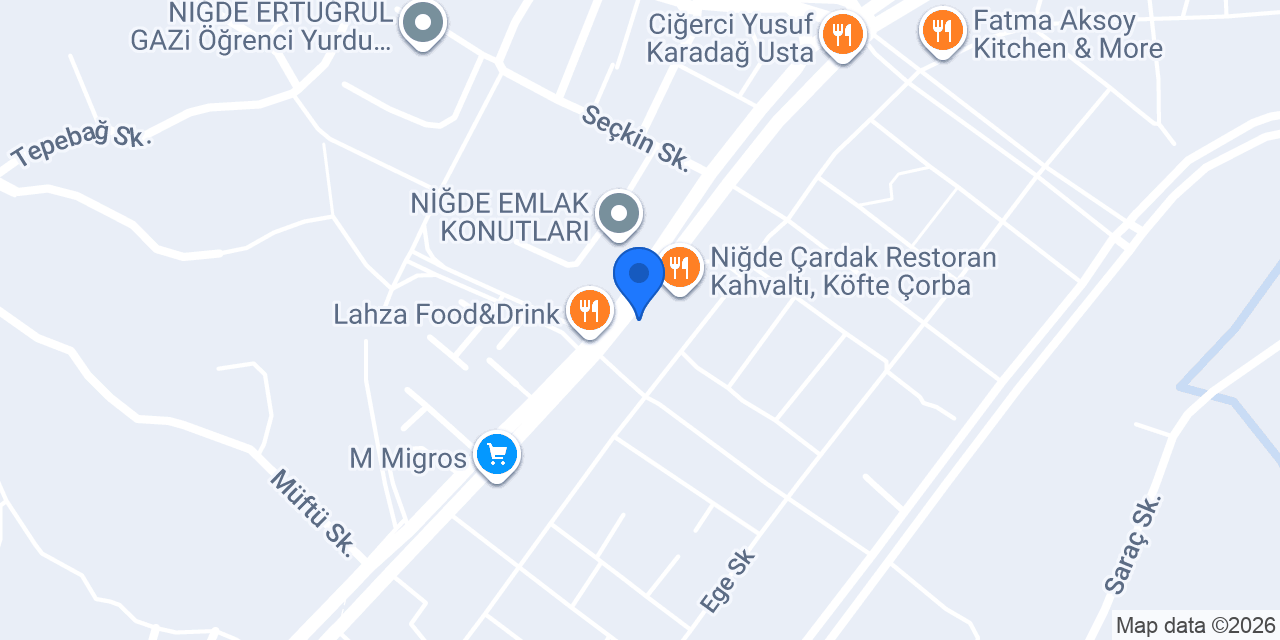 Seçilstore Niğde konumu