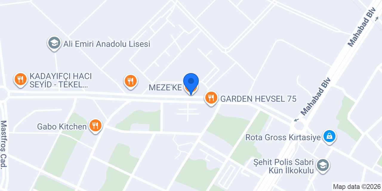 MEZE'KE konumu
