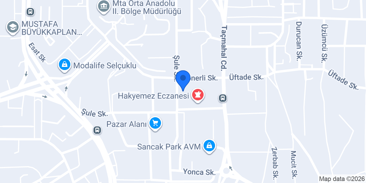 Tevfik Yekşun Eczanesi konumu