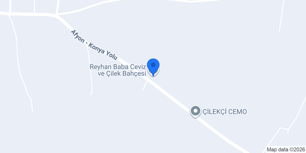 Reyhan Baba Ceviz ve Çilek Bahçesi konumu