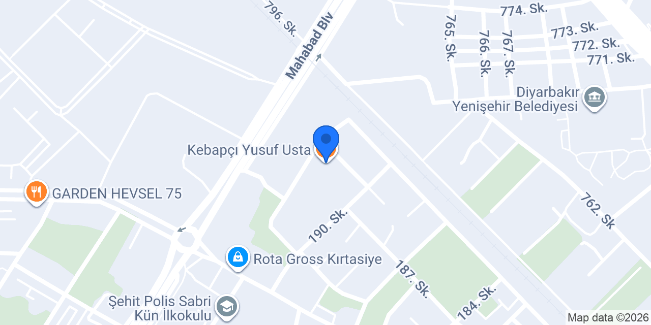 Kebapçı Yusuf Usta konumu