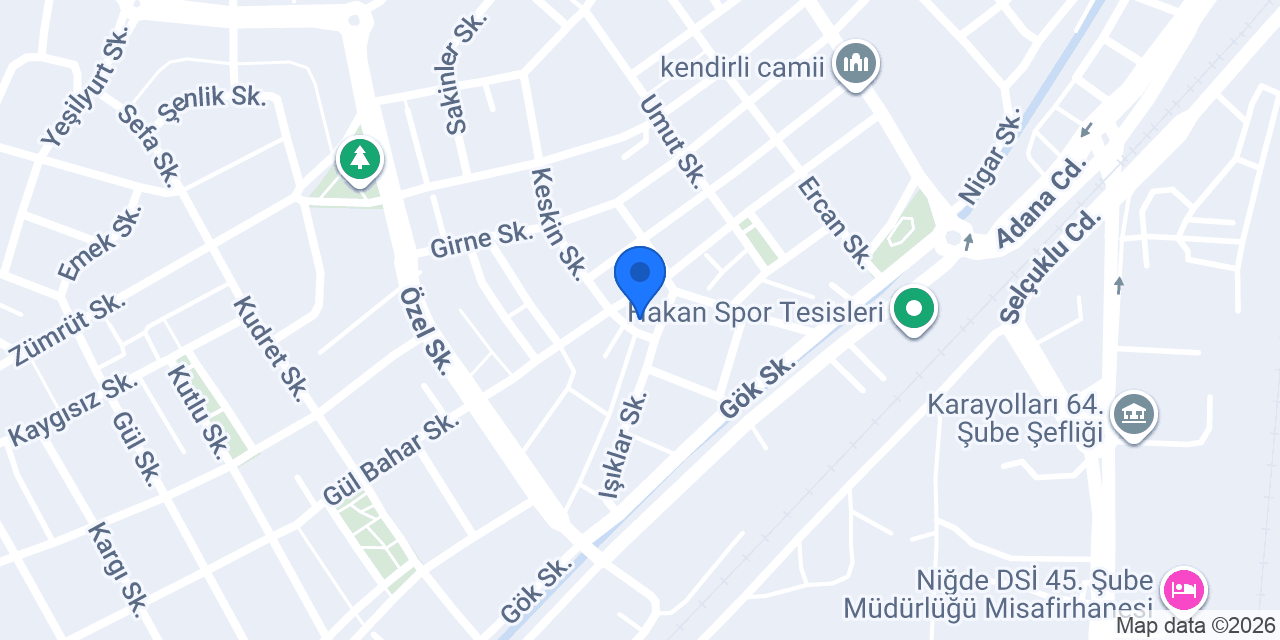 Niğde mobilya montaj ABDULLAH SULU konumu