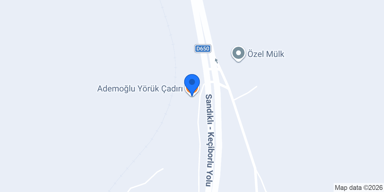 Ademoğlu Yörük Çadırı konumu