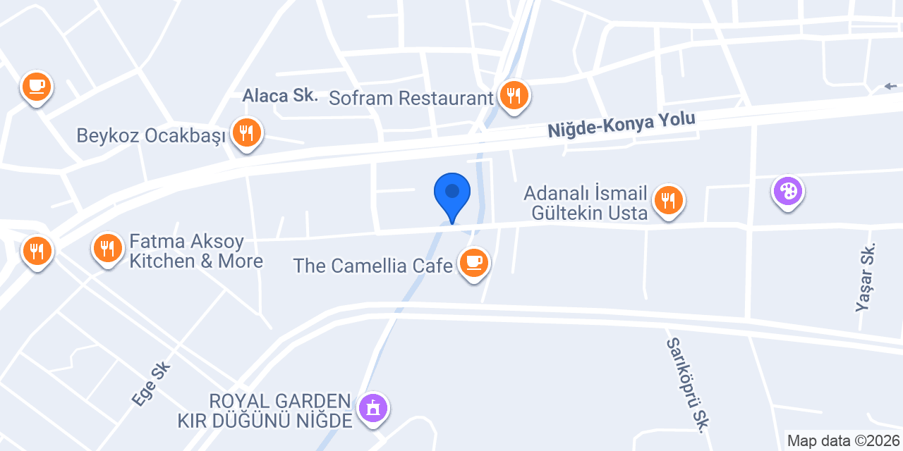 Niğde ATAVET Veteriner Kliniği konumu