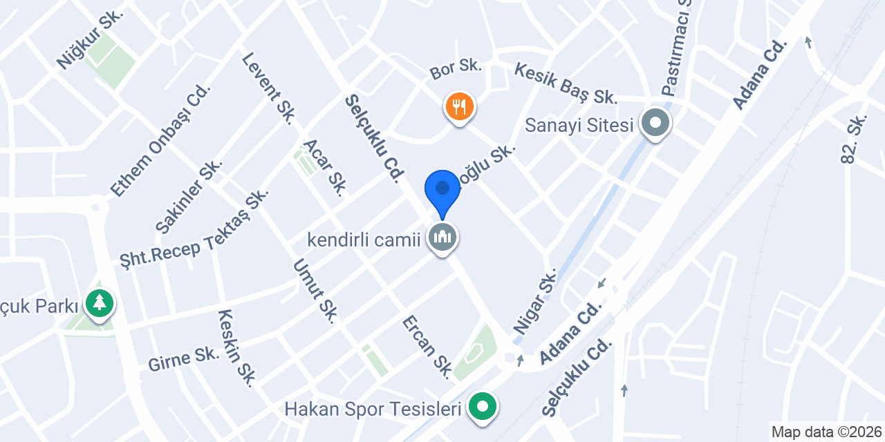 Övgü Mobilya konumu