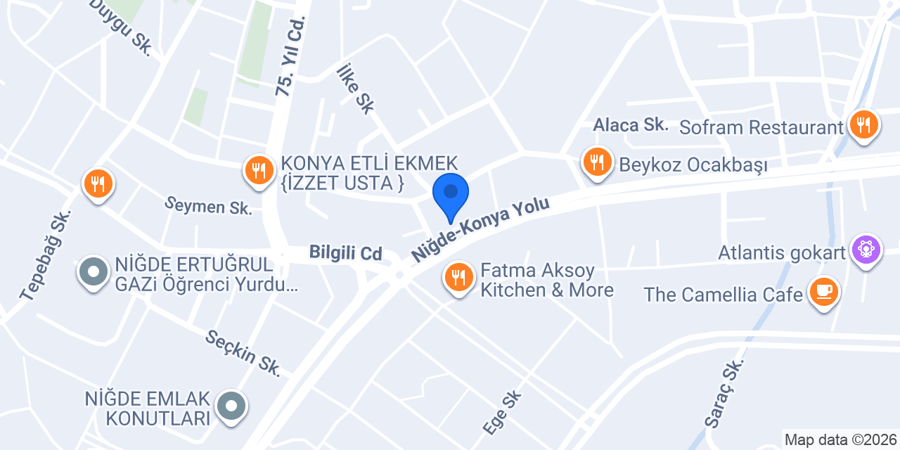 Doğan Kaymaklı Niğde konumu