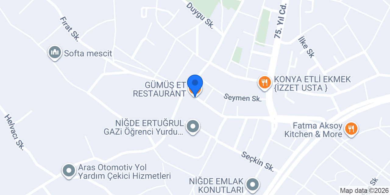 GÜMÜŞ ET RESTAURANT konumu