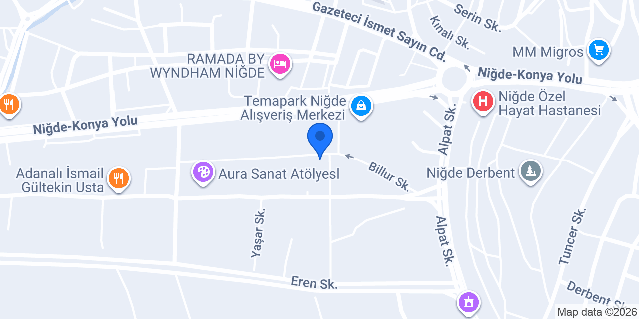 Özel Avşar Sanat Resim Kursu konumu