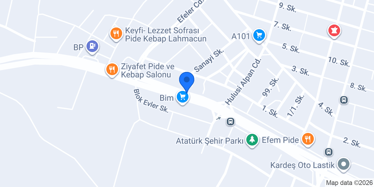 Yörükoğlu Oto Galeri konumu
