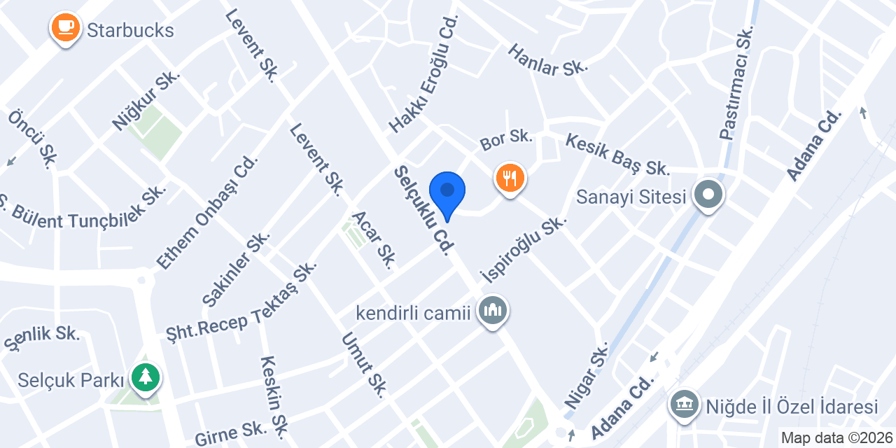 Kıral İzolasyon Niğde konumu