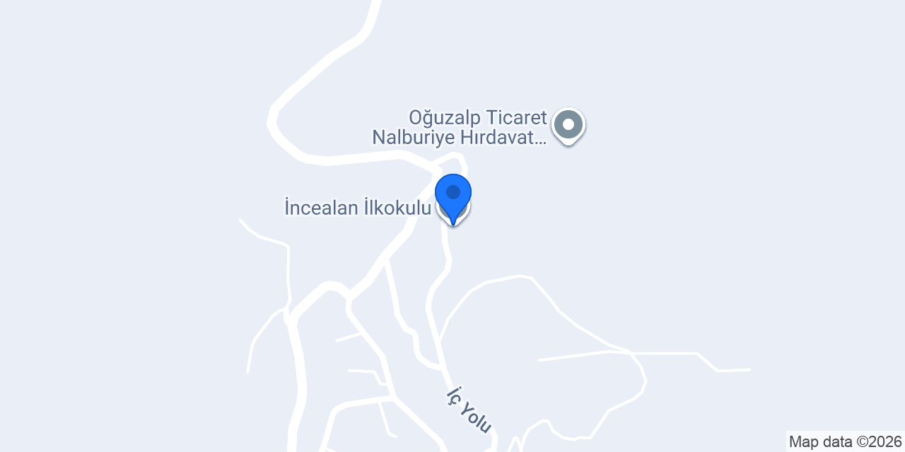 İncealan İlkokulu konumu