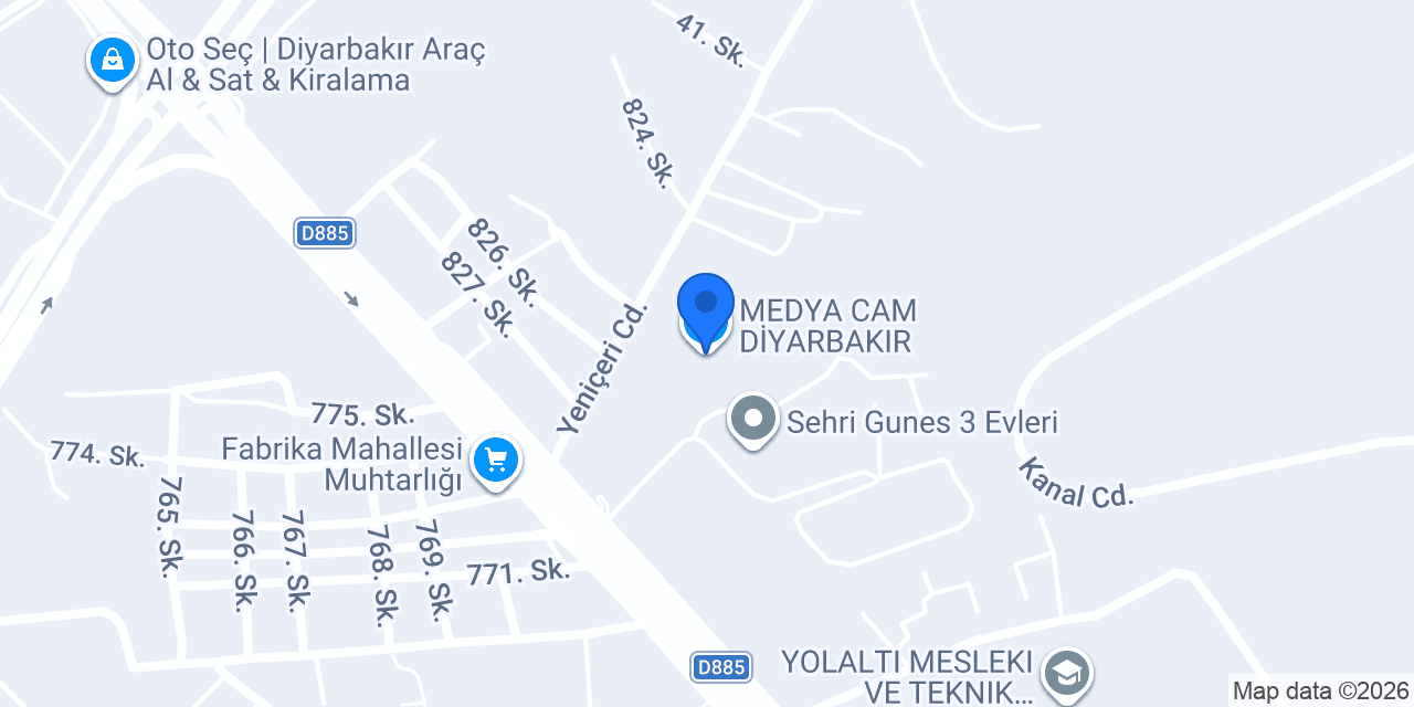 MEDYA CAM DİYARBAKIR konumu