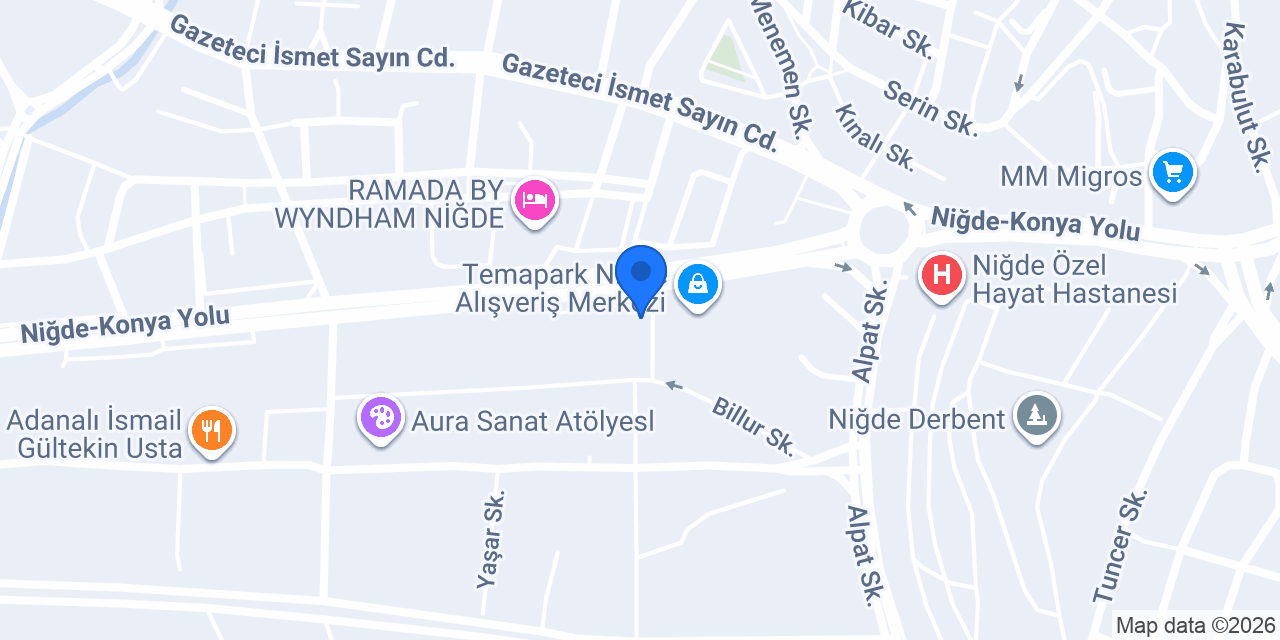 Lova Yatak Corner konumu