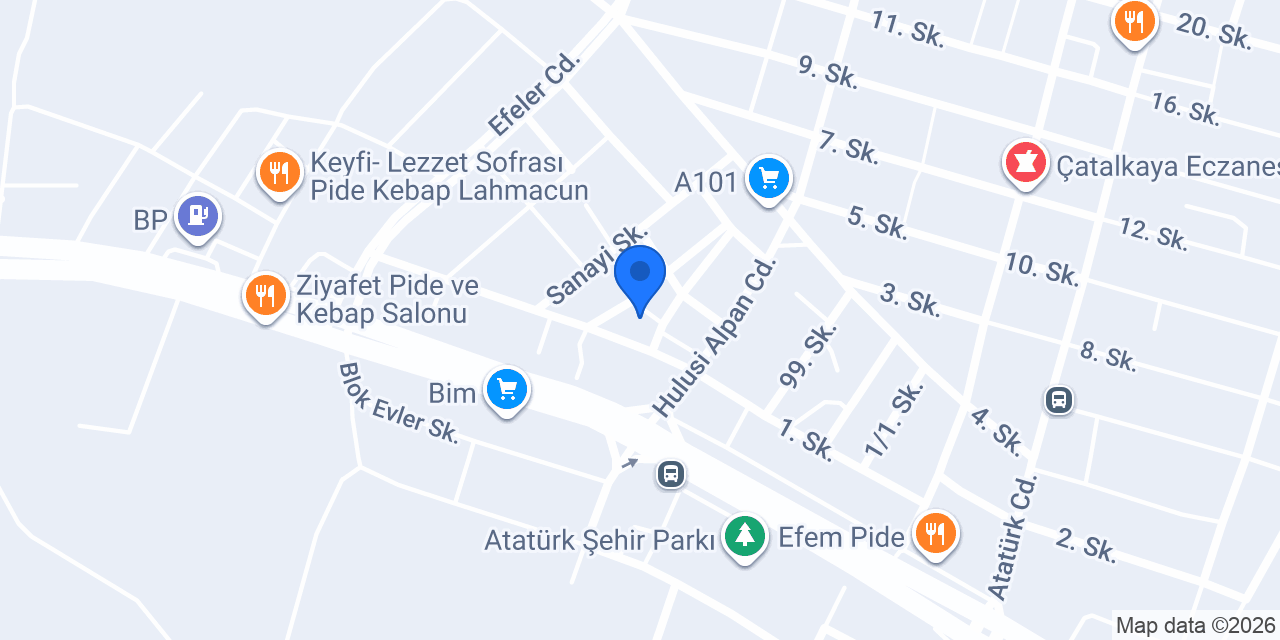 Öztürk Oto konumu