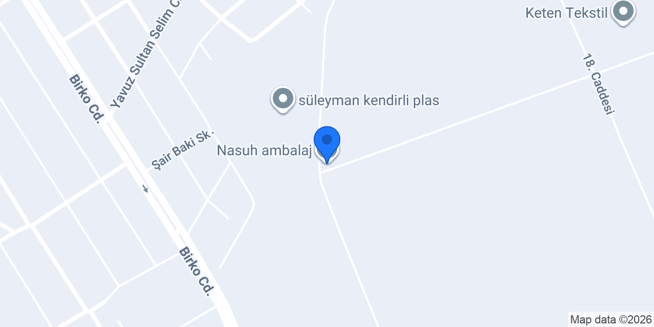 Nasuh ambalaj konumu