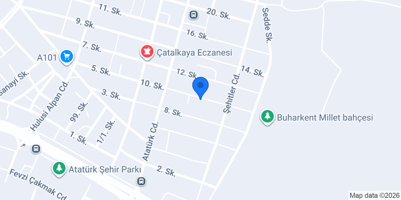 ÜçEylül Sürücü Kursu konumu