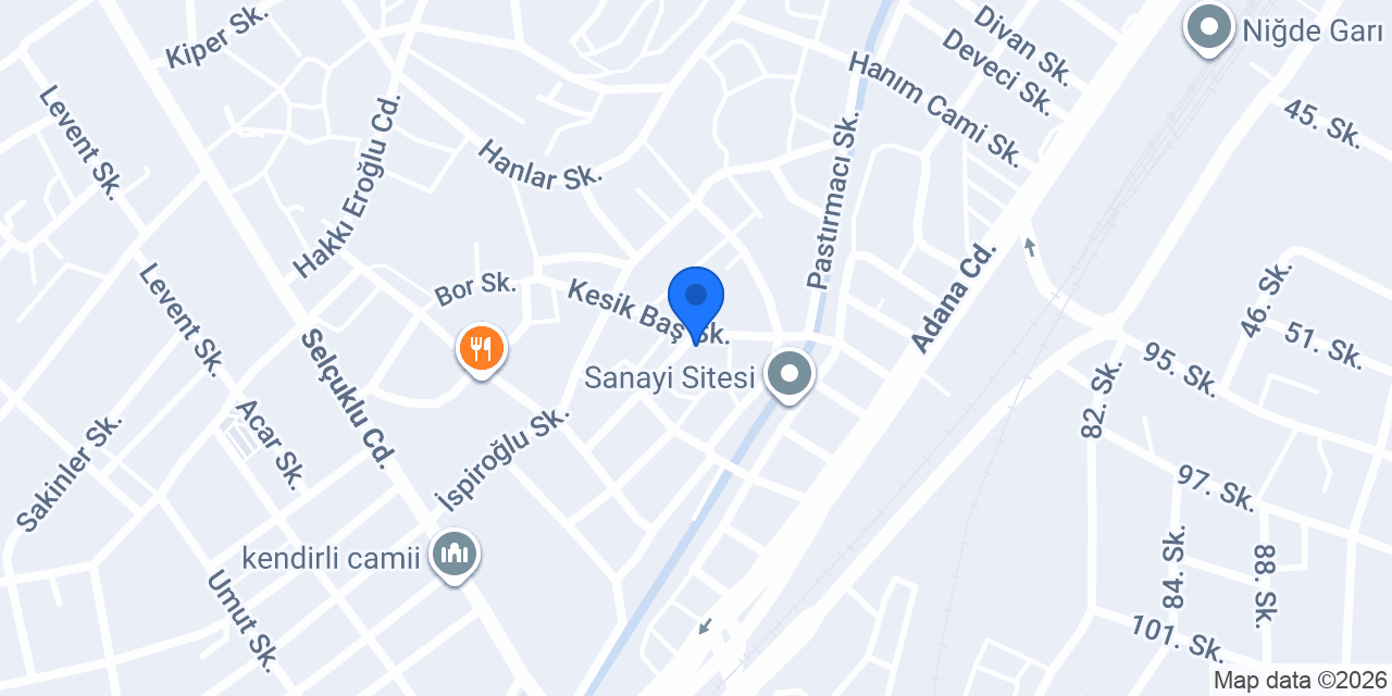 Niğde YSM MUTFAK MOBILYA DEKORASYON konumu
