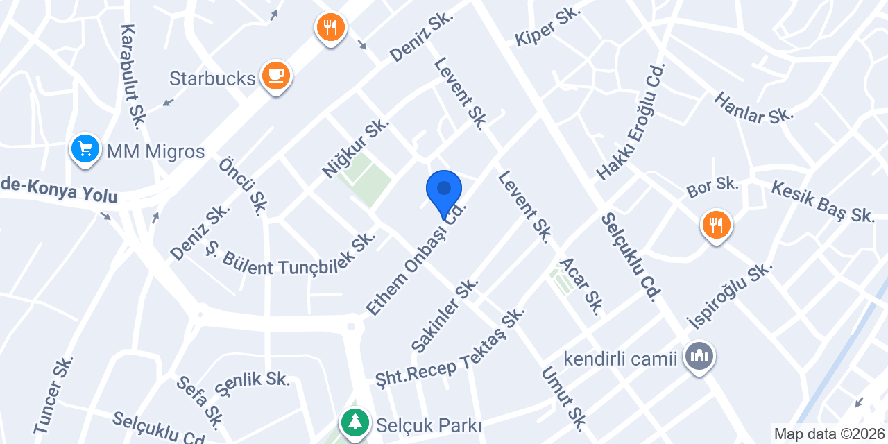 Akca Temizlik konumu