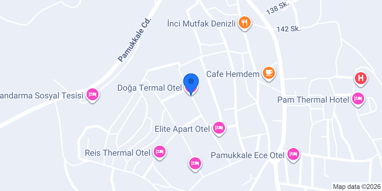 Doğa Termal Otel konumu