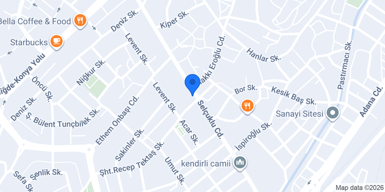 Muhteşem Fast Food konumu