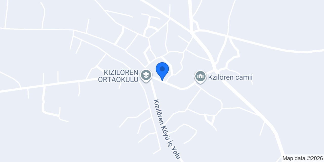 Kızılören İlköğretim Okulu konumu