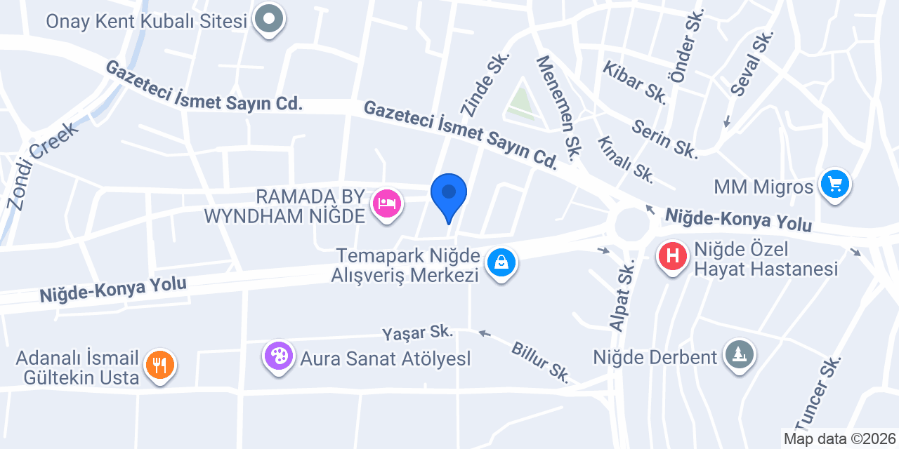 Modaş Mobilya konumu