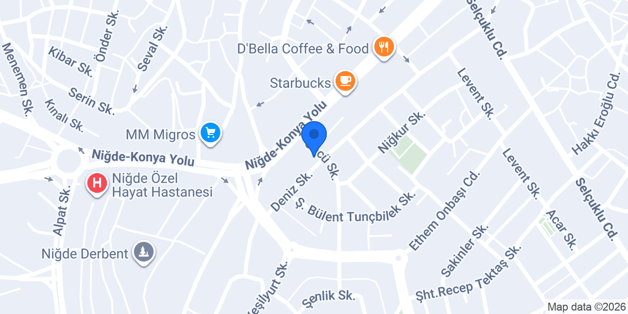 Pizza Tomato Niğde Merkez konumu