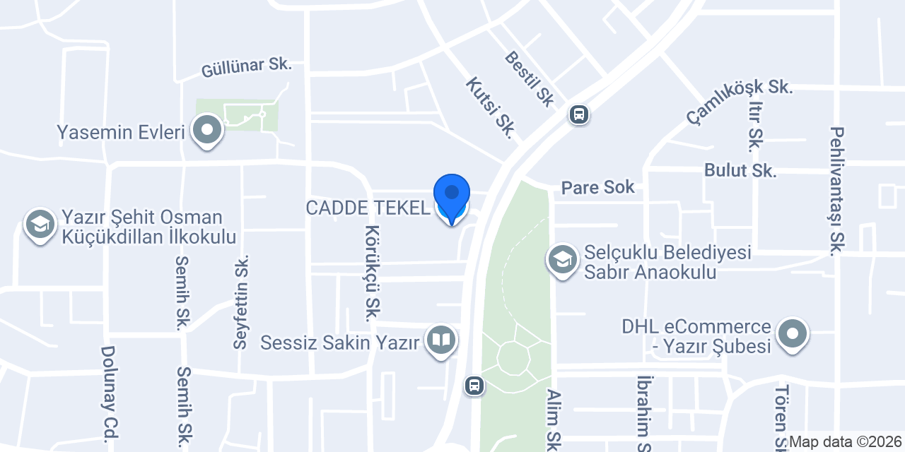 CADDE TEKEL konumu
