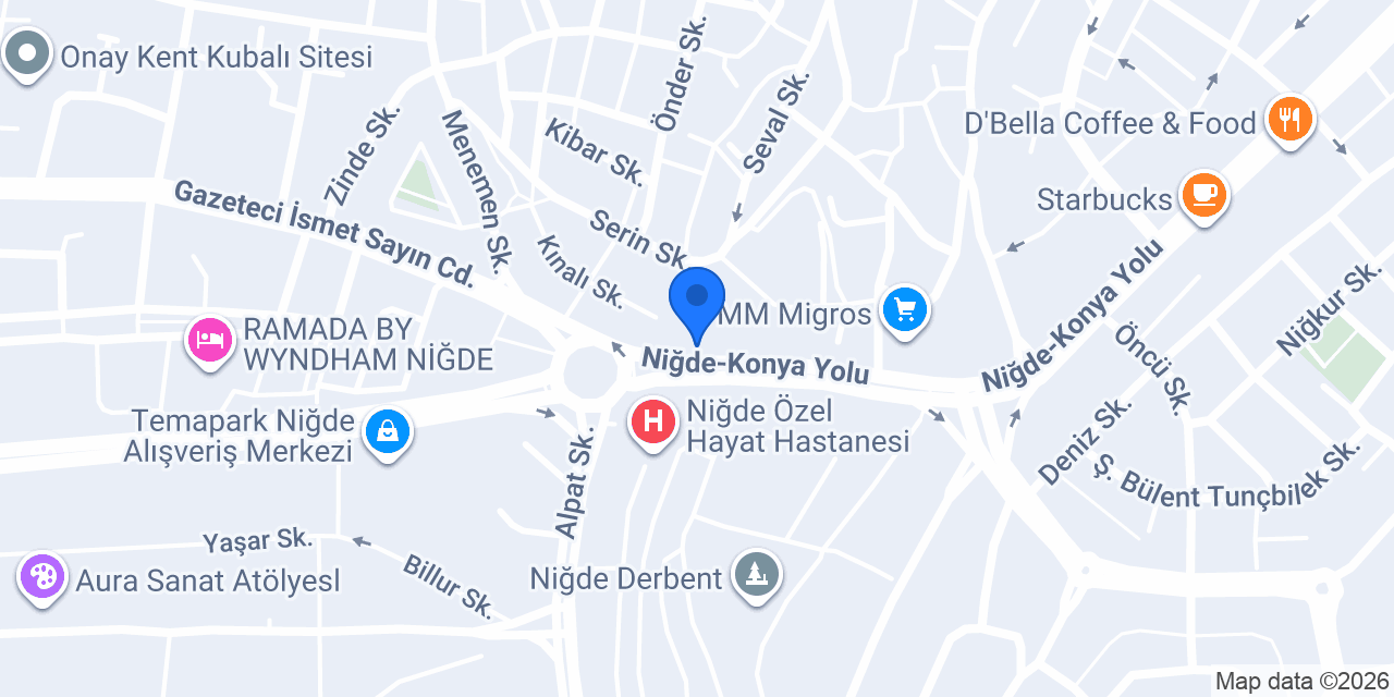 ebebek Niğde Merkez konumu