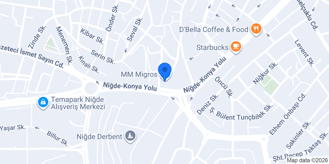 MaxDoy Döner Niğde konumu